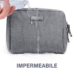 Icnow Mini Trousse,Trousse Make up Viaggio Impermeabile Borsa Trucchi Grigio - Ilgrandebazar
