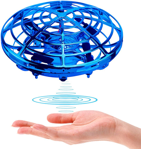 ShinePick Mini UFO Drone, Palla Volante Giocattoli Volanti Controllati a Mano Ricaricabile, RC Quadricottero Induzione a Infrarossi con Luci a LED per Bambini RagazzoRagazza Interno Esterno