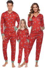 Carica l'immagine nel visualizzatore di Gallery, Aibrou Pigiami Natale per Famiglia, Pigiama Famiglia Natale Set Manica Lunga e Pantaloni, Pigiama Natalizio Famiglia Pigiami Famiglia Coordinati per Bambino papà Mamma