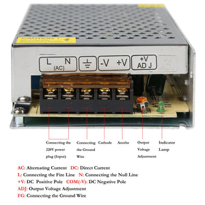 LEADSTAR 5V 10A 50W Alimentatore Adattatore Trasformatore per LED Striscia 60W - Ilgrandebazar
