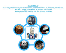 Carica l&#39;immagine nel visualizzatore di Gallery, Beauty Case Viaggio Donna Uomo Appendibile (Azzurro) Organizer Bagno Azzurro - Ilgrandebazar