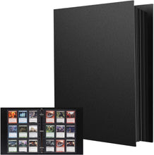 Carica l&#39;immagine nel visualizzatore di Gallery, Lictin Raccoglitore Carte Maniche Nero - Album Trasparente Impermeabile con 540 Tasche per Carte da Gioco - 30-Pagina Nera Raccolta Carta Libro