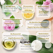 Carica l'immagine nel visualizzatore di Gallery, VINCITORE 2020* BIO Siero Viso all’Acido Ialuronico Puro 100% BIOLOGICO - 3 VOLTE PIÙ GRANDE 100ml - Tonico Viso Vegano Concentrato - Usalo come Crema Idratante Viso con Aloe Vera - Made in Germany
