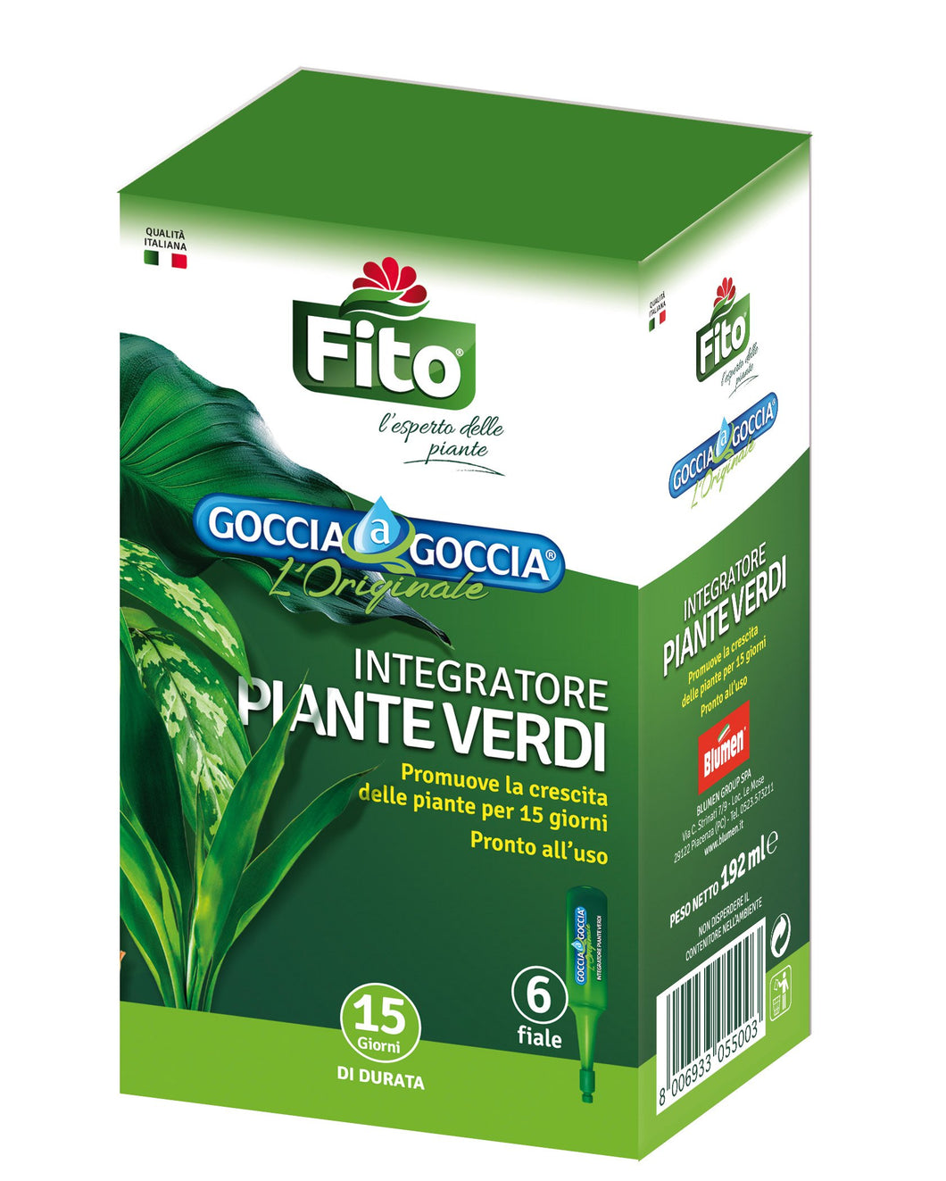 Fito X100401 Goccia Piante Verdi, Verde, 8.1x5.6x14 cm cm, Verde - Ilgrandebazar