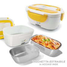 Carica l&#39;immagine nel visualizzatore di Gallery, SPICE Amarillo inox Scaldavivande portatile Lunch Box con 1,5 L, Argento - Ilgrandebazar