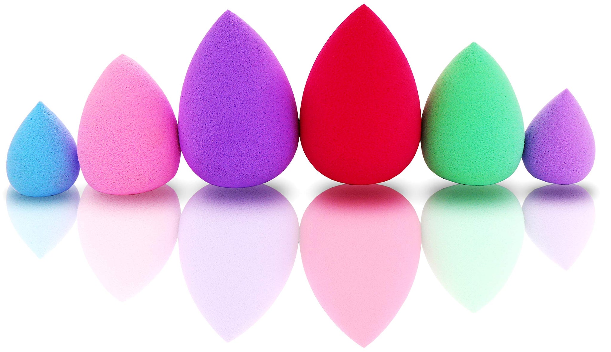 Spugnette Make Up 6 Pezzi Beauty Blender Fondotinta Trucchi Spugnetta –