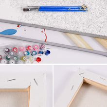 Carica l'immagine nel visualizzatore di Gallery, Tyrkuiy Dipingi con i Numeri per Adulti con Cornice, Pittura a Olio Fai da Te su Tela con 3 Pezzi di pennelli Arti Artigianali per la Decorazione della Parete di casa-16 x 20 pollici-F004 Ponte Di Pietra con cornice