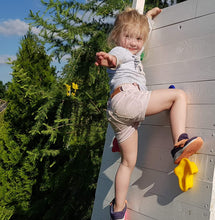 Carica l&#39;immagine nel visualizzatore di Gallery, Cateam Prese d&#39;arrampicata per Bambini - 24psc - 8 Colori - con Hardware di Installazione sicura. Rocce da Arrampicata in plastica Ruvida Spessa con 2 Maniglie Bonus Incluse.