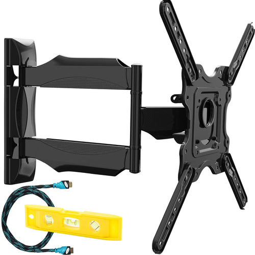Invision Supporto TV - Ultra Sottile L / Inclinabile e Girevole, Nero - Ilgrandebazar