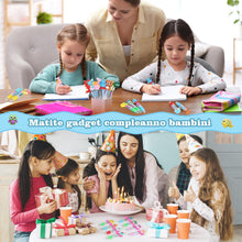 Carica l&#39;immagine nel visualizzatore di Gallery, 30 pezzi Penne Regalini Fine Festa Compleanno Penne Multicolore Bambini Gadget Compleanno Bambini Penne Gel Colorate Penne a Sfera (Multicolore5)