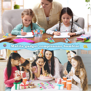 30 pezzi Penne Regalini Fine Festa Compleanno Penne Multicolore Bambini Gadget Compleanno Bambini Penne Gel Colorate Penne a Sfera (Multicolore5)