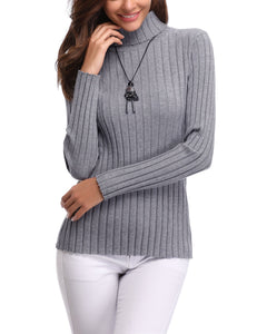 Abollria Maglione Donna Elegante a Collo Alto Maniche Lunghe per Inverno... - Ilgrandebazar