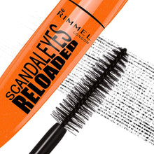 Carica l'immagine nel visualizzatore di Gallery, Rimmel London Mascara ScandalEyes Reloaded, Volume Estremo e Lunga Tenuta, Black Nero 12 ml (Confezione da 1)