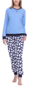 Merry Style Pigiama Manica Lunga Donna MS10-168(mélange Scuro Grigio, S) - Ilgrandebazar
