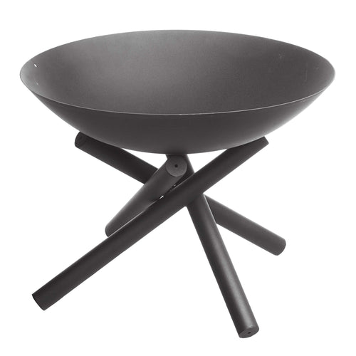 Gartenfreude Home Design - Braciere da Giardino, 50 x 50 x 35 cm, Nero