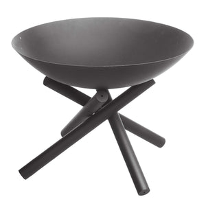 Gartenfreude Home Design - Braciere da Giardino, 50 x 50 x 35 cm, Nero