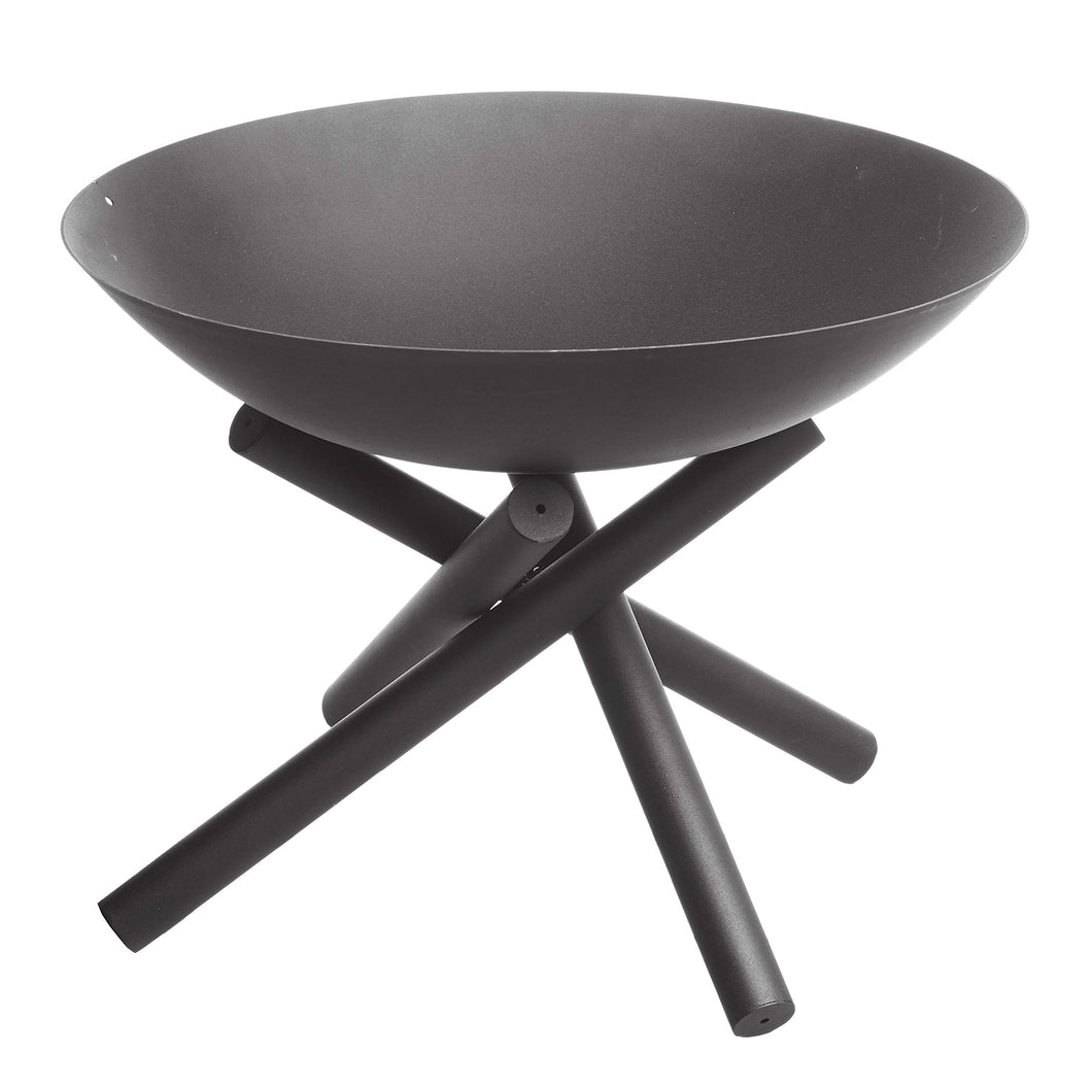 Gartenfreude Home Design - Braciere da Giardino, 50 x 50 x 35 cm, Nero