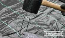 Carica l&#39;immagine nel visualizzatore di Gallery, GardenMate 100x Picchetti di Ancoraggio Lunghi 150mm e 100 Picchetti, black