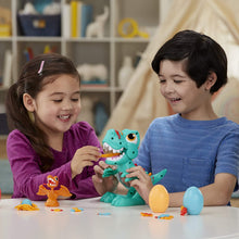 Carica l'immagine nel visualizzatore di Gallery, Hasbro Play-Doh Dino Crew - Il T-Rex Mangione, dinosauro giocattolo con suoni da dinosauro e 3 uova Play-Doh, per bambini dai 3 anni in su