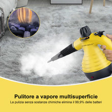 Carica l'immagine nel visualizzatore di Gallery, Comforday Pistola a Vapore in Alluminio 9 Accessori per Rimuovere le Macchi da Pavimena, Moquette, Tende, Seggiolini Auto, Cucina, Cimici, Bagni e Altro
