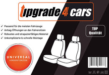Carica l&#39;immagine nel visualizzatore di Gallery, Upgrade4cars Coprisedili Auto Universale, B1 Nero Grigio - Anteriore - Ilgrandebazar