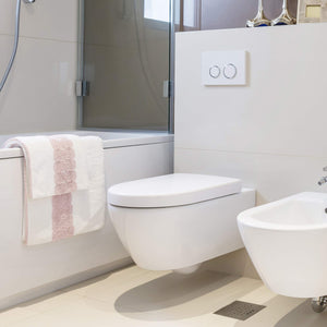 WOLTU WS2544 - Coperchio WC con abbassamento Automatico, in 45x36 cm, Bianco