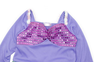 AmzBarley Il Costume della Sirenetta Ariel 7-8 anni, Verde Con Accessori - Ilgrandebazar