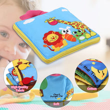Carica l'immagine nel visualizzatore di Gallery, Herefun Libro di Stoffa per Bambini, Libro Interattivo Montessori Busy Board per Bambini, Tavola attività Bambino Cognition Libro Giocattoli Educativi per Bambino con Chiusura Lampo, Bottone