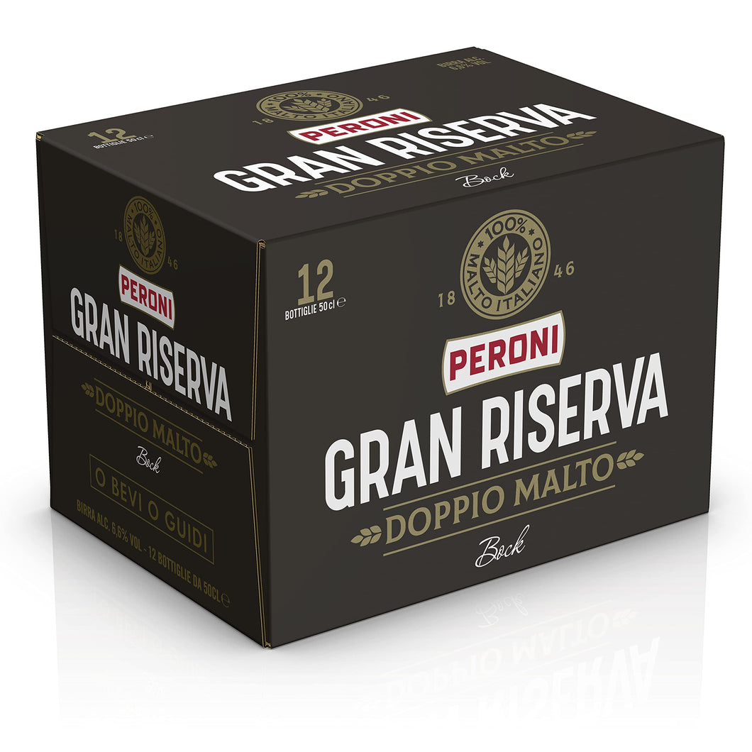 Peroni Birra Gran Riserva Doppio Malto - Cassa da 12 x 50cl (6 litri)