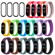 Carica l&#39;immagine nel visualizzatore di Gallery, ivoler [20 Pezzi] 16 Cinturino Xiaomi Mi Band 5/Amazfit Band 5 + 4 Pellicola Protettiva per Xiaomi Mi Band 5 Cinturino di Ricambio Morbido, Traspirante, Resistente al Sudore e Multicolore
