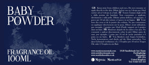Mystic Moments Olio alla Fragranza di Talco Fresco per Bebè 100ml Multicolore - Ilgrandebazar