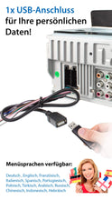 Carica l&#39;immagine nel visualizzatore di Gallery, XOMAX XM-2V1004 Autoradio con Schermo Touch Screen XXL regolabile Multicolore