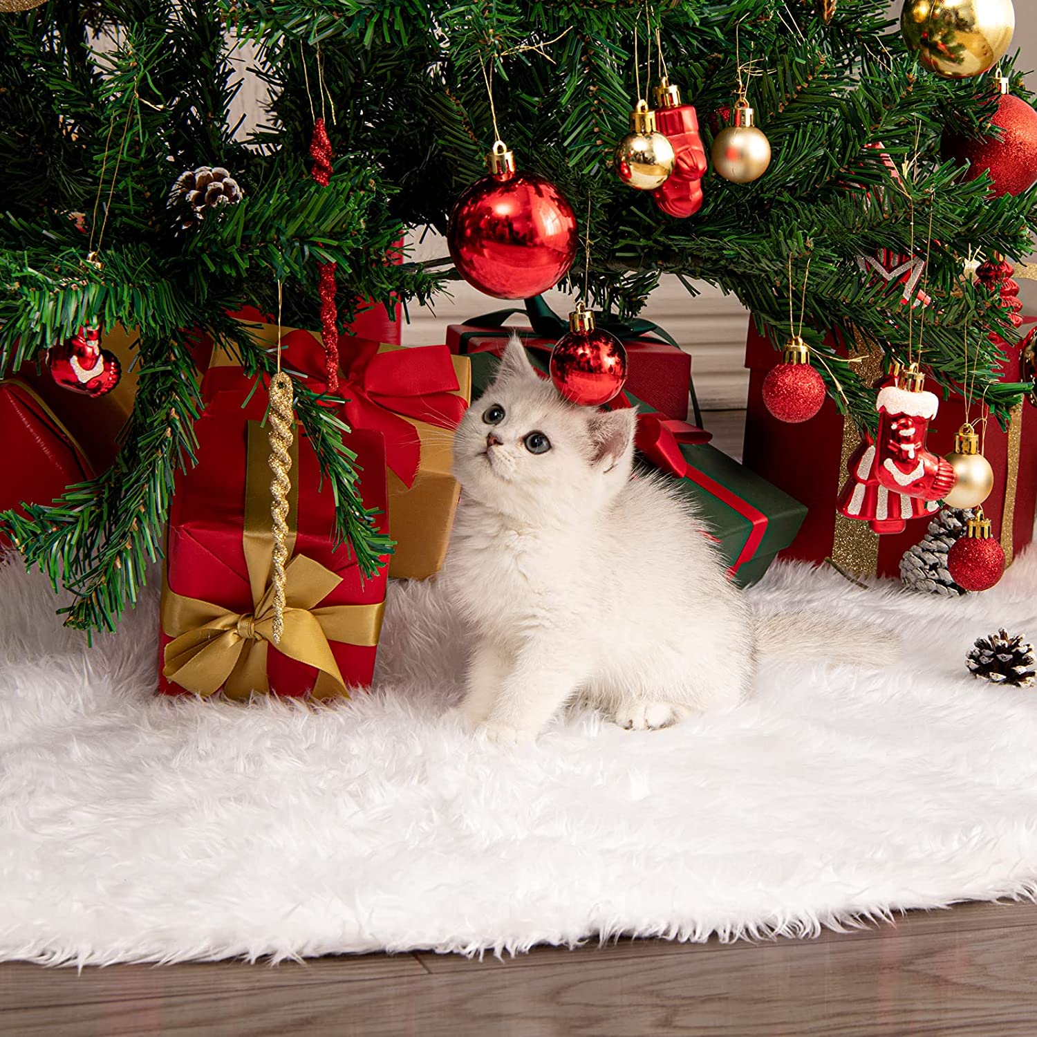 Tappeto Gonna Albero Di Natale 150 Cm Copri Piedi Albero Di Natale