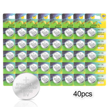 Carica l&#39;immagine nel visualizzatore di Gallery, 【40 Pack】Pile a Bottone CR2032 IDESION Batteria 3V 240mAh Per LED luci,...