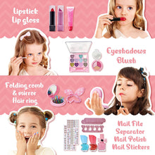 Carica l'immagine nel visualizzatore di Gallery, Set di Trucco per Ragazze, Eleanore's Diary Set Regalo Trucco per Bambini Non Tossico e Lavabile, Regalo per ragazze, Giocattolo per il trucco con custodia per il trucco per ragazze dai 3 anni