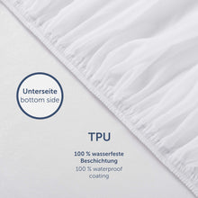 Carica l&#39;immagine nel visualizzatore di Gallery, Blumtal Coprimaterasso Una Piazza e Mezza Impermeabile Antiacaro - 120 x 190cm, Coprimaterasso Impermeabile Una Piazza e Mezza con Angoli, Certificato OEKO-TEX, 1 Pezzo