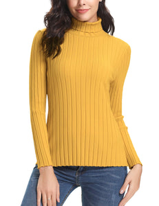 Abollria Maglione Donna Elegante a Collo Alto Maniche Lunghe per Inverno... - Ilgrandebazar