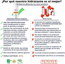 Carica l'immagine nel visualizzatore di Gallery, VINCITORE 2020 BIO*●Crema Viso Acido Ialuronico Puro 100 ml BIOLOGICA+Ingredienti ANTIRUGHE●Crema Idratante Notte per Collo, Décolleté e Contorno Occhi con Vit C+E - VEGANA e Illuminante●Made in Italy
