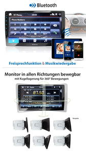 XOMAX XM-2V1004 Autoradio con Schermo Touch Screen XXL regolabile Multicolore
