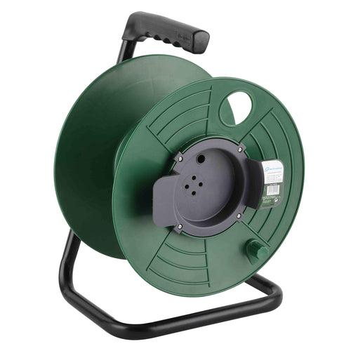 Electraline 94015 Avvolgicavo Avvolgi-Prolunghe Vuoto, Misura 50 Nero/Verde - Ilgrandebazar