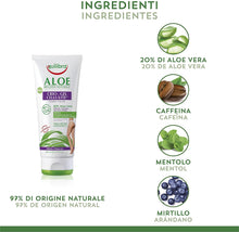 Carica l&#39;immagine nel visualizzatore di Gallery, Equilibra Corpo, Aloe Crio-Gel Cellulite, Gel Fresco a Base di Aloe Vera, Favorisce la Circolazione Periferica, Contrasta Ritenzione Idrica, Cellulite e Pelle a Buccia d&#39;Arancia, 200 ml