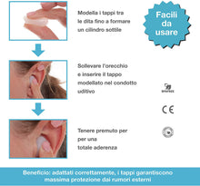 Carica l&#39;immagine nel visualizzatore di Gallery, (6 paia) Tappi Orecchie Per Dormire di 4a Generazione, Antirumore Forte, Piscina, Bambini, Insonorizzanti, Silicone, Adattabili, Universali, Sonno Leggero, Bloccano il Russare