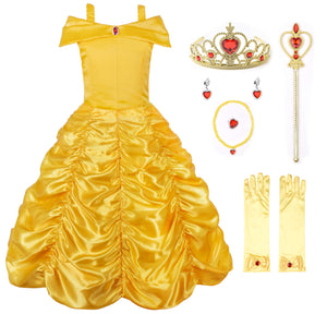 JerrisApparel Principessa Belle Carnevali Costume Vestito da Ragazza... - Ilgrandebazar