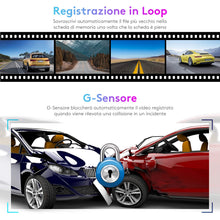 Carica l&#39;immagine nel visualizzatore di Gallery, Dash Cam Specchietto ThiEYE 10&quot; Touchscreen Telecamera per Auto Retrovisione...