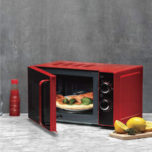 Carica l&#39;immagine nel visualizzatore di Gallery, Oursson Forno a Microonde Rosso con Sportello a Specchio MM2005/RD, 20 litri, 700 Watt, 4 anni di garanzia
