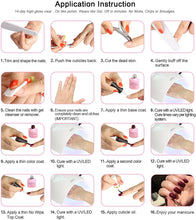 Carica l&#39;immagine nel visualizzatore di Gallery, AIMEILI Base e Top Coat Semipermanente Smalto Semipermanente per Unghie in Gel UV LED Soak Off Kit per Manicure Smalti Gel per Unghie Kit Semipermanente Unghie 10ml