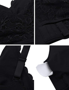 iClosam Reggiseno Senza Ferretto, Reggiseno Bra Donna Push up con Imbottito Rimovibili M-3XL