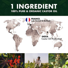 Carica l&#39;immagine nel visualizzatore di Gallery, BIONOBLE OLIO DI RICINO PURO 100% Biologico e Pressato a Freddo | Kit Mascara, Pompa e Pipetta in Vetro | Capelli, Ciglia, Sopracciglia, Corpo, Viso e Barba | Bottiglia di Vetro | Castor Oil (50ml)
