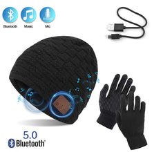 Carica l&#39;immagine nel visualizzatore di Gallery, TAGVO Bluetooth V5.0 Beanie con Guanti Touchscreen Set, addensata Inverno... - Ilgrandebazar