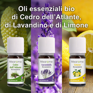OLI ESSENZIALI BIOLOGICI di Lavanda, Eucalipto, Menta Piperita, Limone,... - Ilgrandebazar